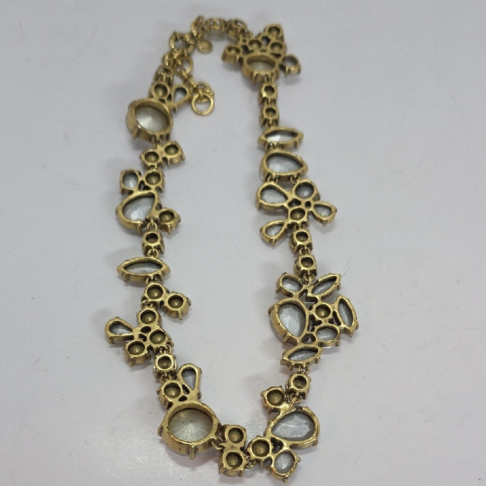 J. Crew Gold Crystal Necklace - Picture 10 of 11